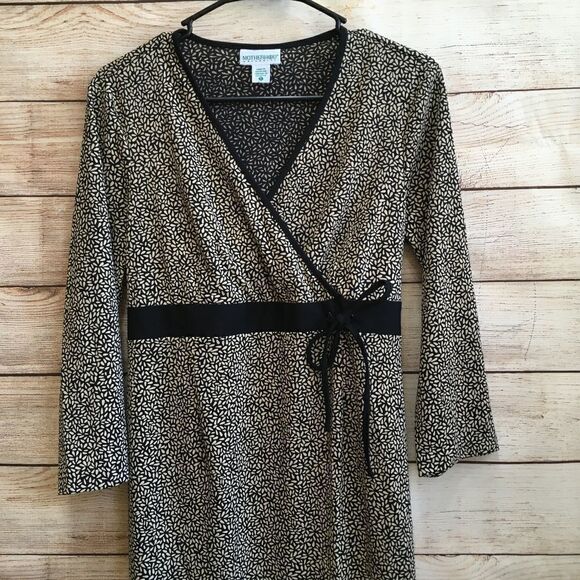 MOTHERHOOD MATERNITY DRESS IN BLACK AND CREAM PRINT‎ - Picture 6 of 6